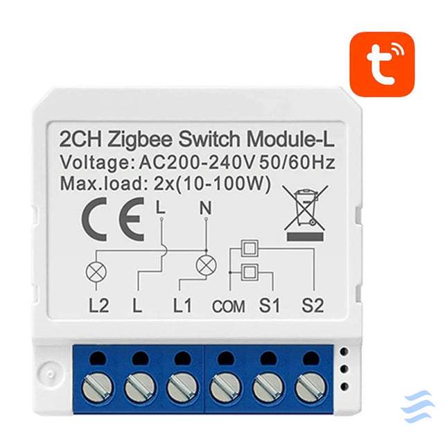Smart Switch Module ZigBee Avatto LZWSM16 W2 No Neutral TUYA Smart controllers
