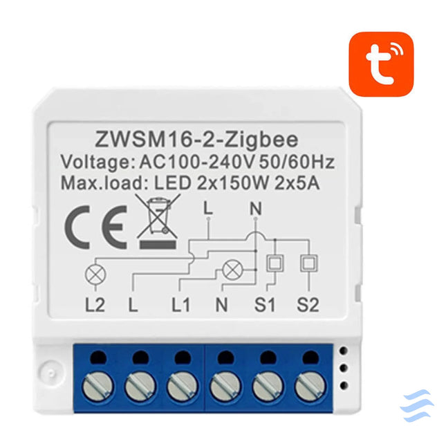 Smart Switch Module ZigBee Avatto ZWSM16 W2 TUYA Smart controllers
