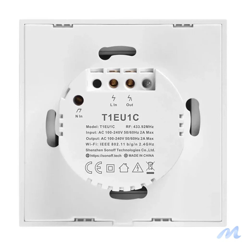 Smart Switch WiFi + RF 433 Sonoff T1 EU TX (1-channel)