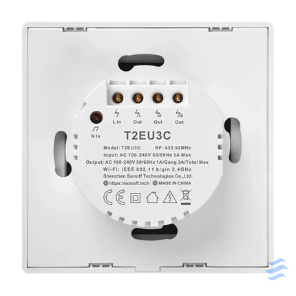 Smart Switch WiFi + RF 433 Sonoff T2 EU TX (3 channel) Switches