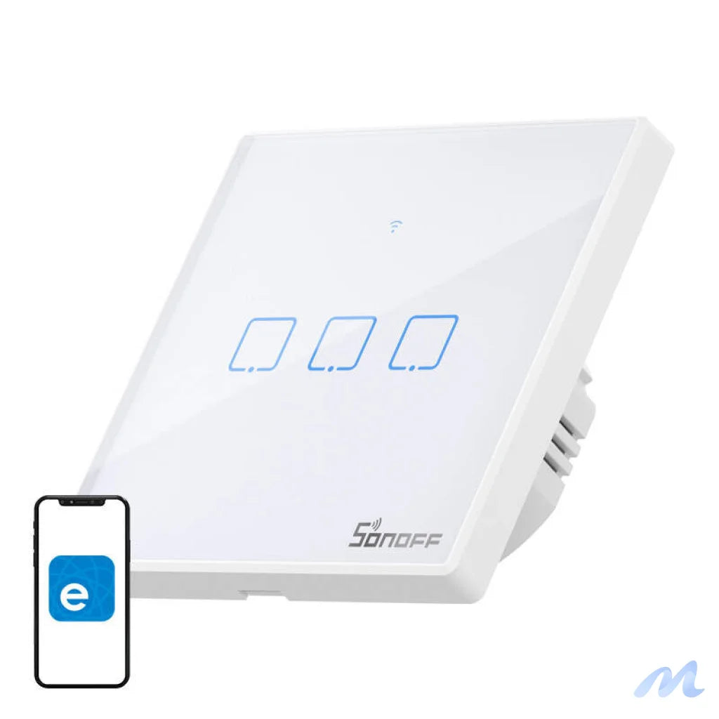 Smart Switch WiFi + RF 433 Sonoff T2 EU TX (3-channel) updated