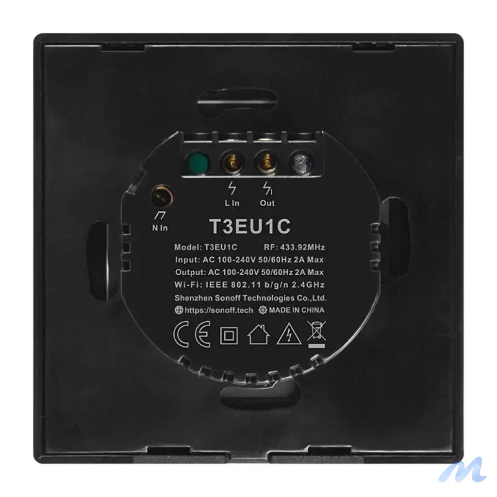Smart Switch WiFi + RF 433 Sonoff T3 EU TX (1-channel)