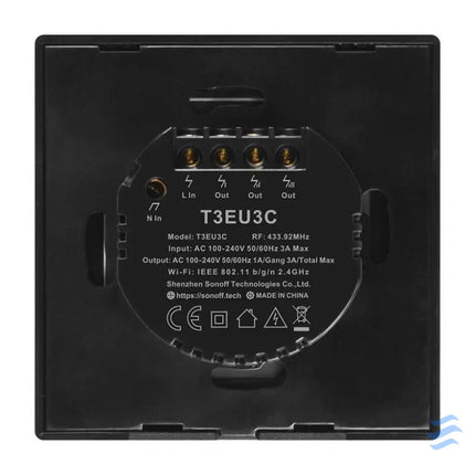 Smart Switch WiFi + RF 433 Sonoff T3 EU TX (3 channels) Switches