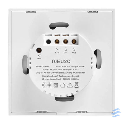 Smart Switch WiFi Sonoff T0 EU TX (2 channel) Switches