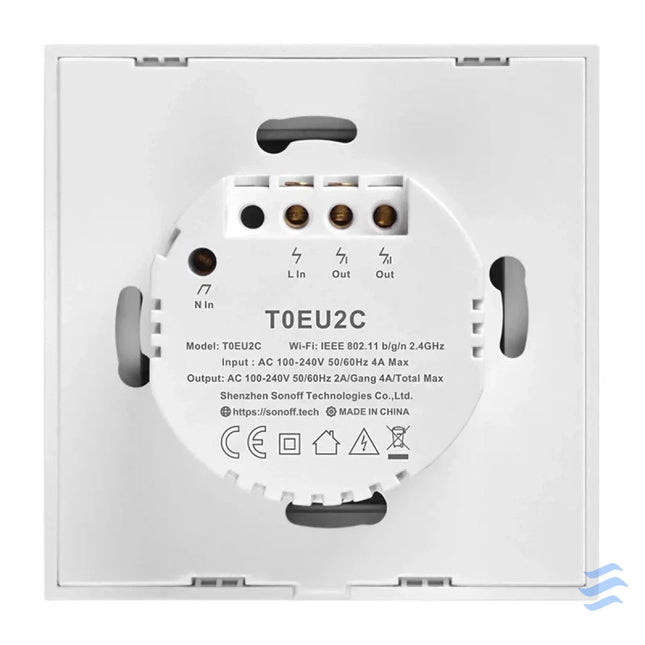 Smart Switch WiFi Sonoff T0 EU TX (2 channel) Switches