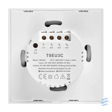 Smart Switch WiFi Sonoff T0 EU TX (3 channels) Switches