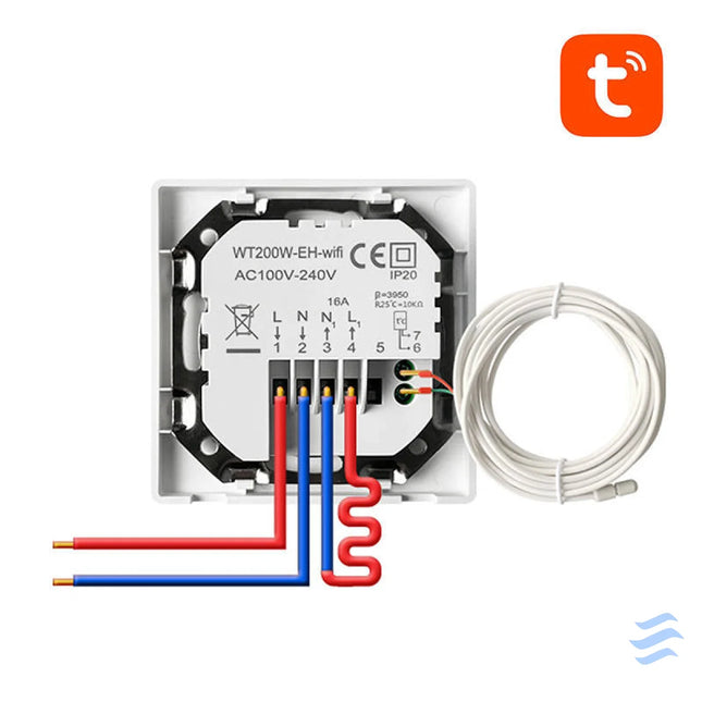 Smart Thermostat Avatto WT200 16A W Electric Heating 16A WiFi TUYA Thermostats