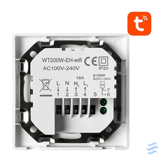 Smart Thermostat Avatto WT200 16A W Electric Heating 16A WiFi TUYA Thermostats