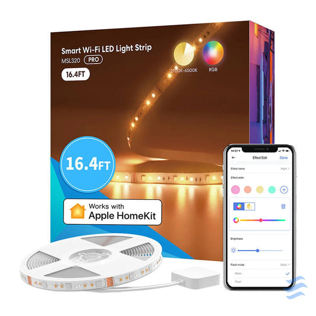Smart WiFI LED Strip with RGBWW Meross MSL320 (5 meter) HomeKit LED strips