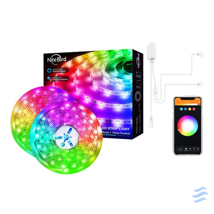 Smart WiFi RGB LED light strip NiteBird SL3 (2x5m) Tuya LED strips