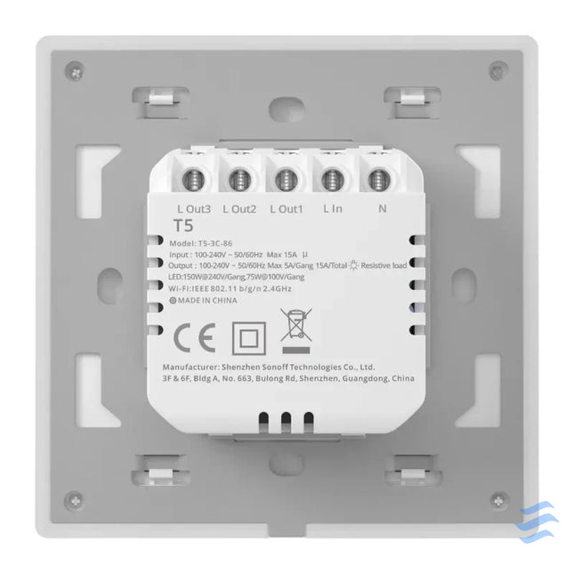 Smart WiFi Touch Wall Switch Sonoff TX T5 3C (3 channel) Switches