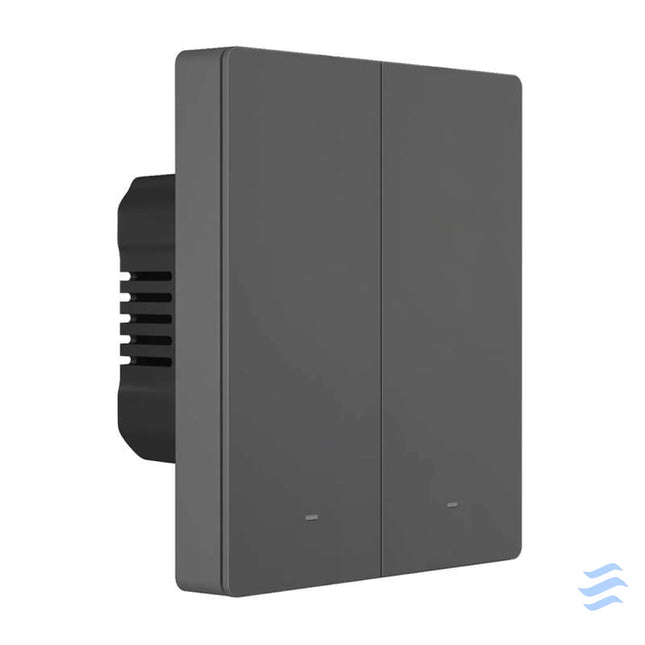 Smart WiFi wall switch SONOFF M5 2C 80 (2 channel for frame graphite) Switches
