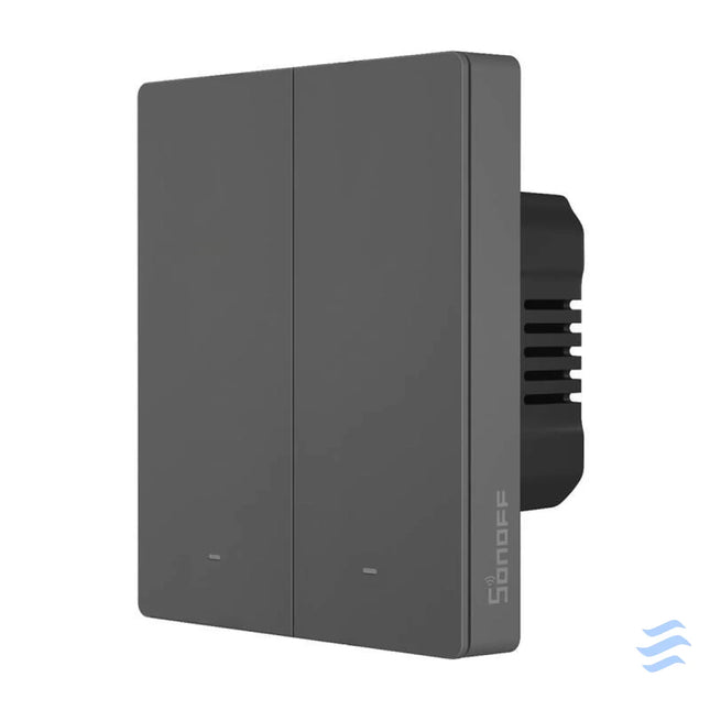 Smart WiFi wall switch SONOFF M5 2C 80 (2 channel for frame graphite) Switches
