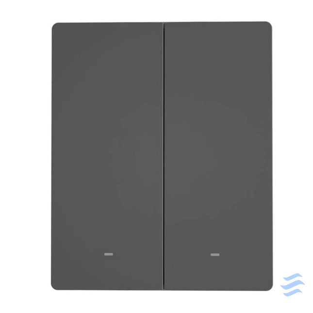 Smart WiFi wall switch SONOFF M5 2C 80 (2 channel for frame graphite) Switches