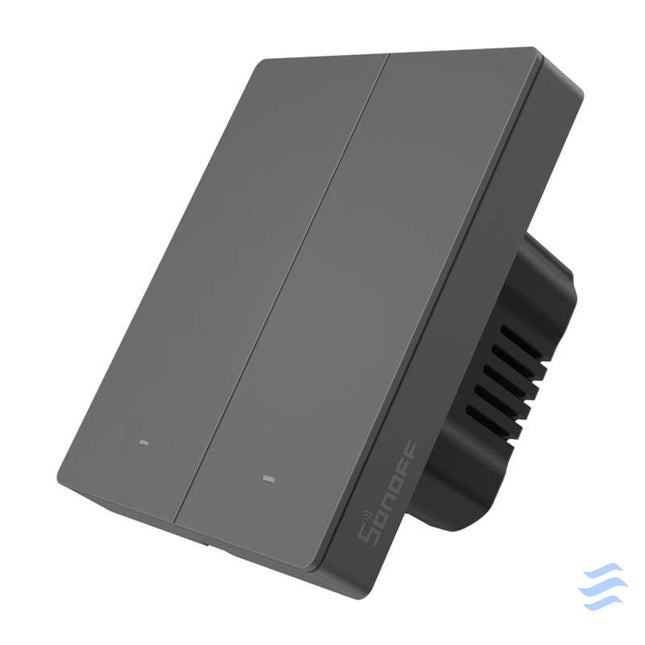 Smart WiFi wall switch SONOFF M5 2C 80 (2 channel for frame graphite) Switches