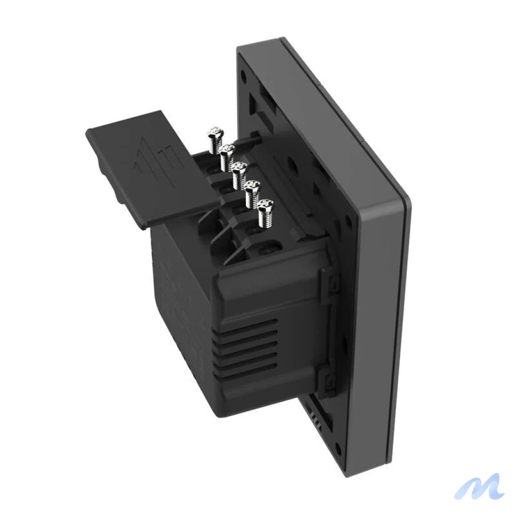 Smart WiFi wall switch SONOFF M5-3C-80 (3-channel, for frame, graphite)