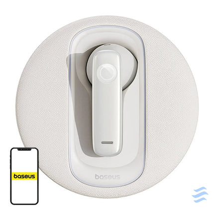 Smart wireless earpiece for car Baseus CM10 (white) Bluetooth headsets