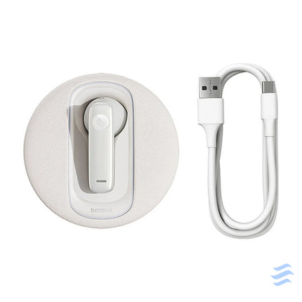 Smart wireless earpiece for car Baseus CM10 (white) Bluetooth headsets