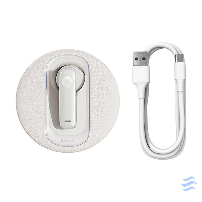 Smart wireless earpiece for car Baseus CM10 (white) Bluetooth headsets