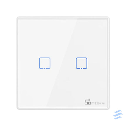 Smart Wireless Wall Switch Sonoff T2EU2C RF 433MHz (2 channel) Switches