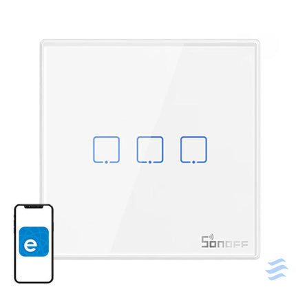 Smart Wireless Wall Switch Sonoff T2EU3C RF 433MHz (3 channel) Switches