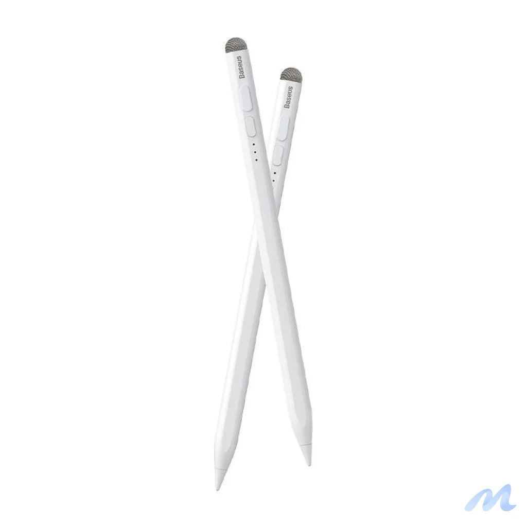 Smooth Writing Stylus with LED Indicators (Active+Passive) White