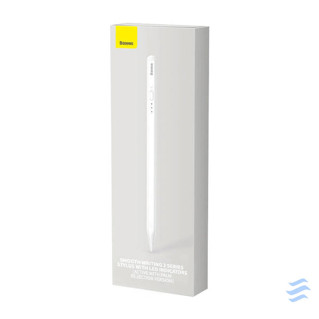Smooth Writing Stylus with LED Indicators (Active) White Tablet styluses