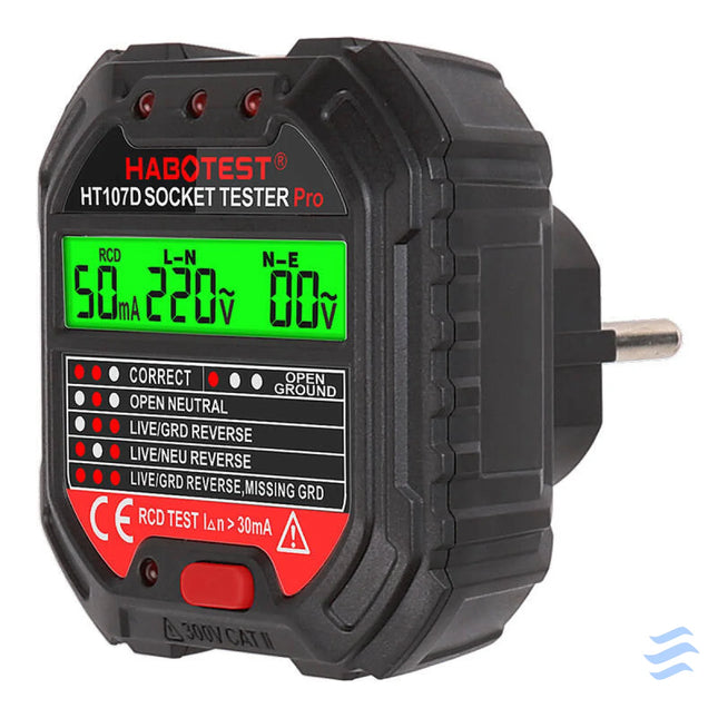 Socket tester with digital display Habotest HT107D Measuring tools