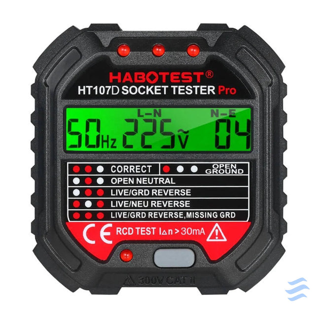 Socket tester with digital display Habotest HT107D Measuring tools