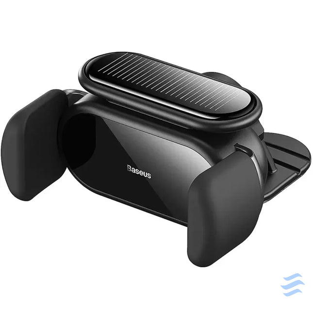 Solar Electric Car Phone Holder Baseus Steel Cannon Pro (Black) Phone holders