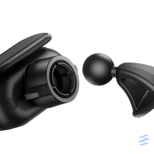 Solar Electric Car Phone Holder Baseus Steel Cannon Pro (Black) Phone holders