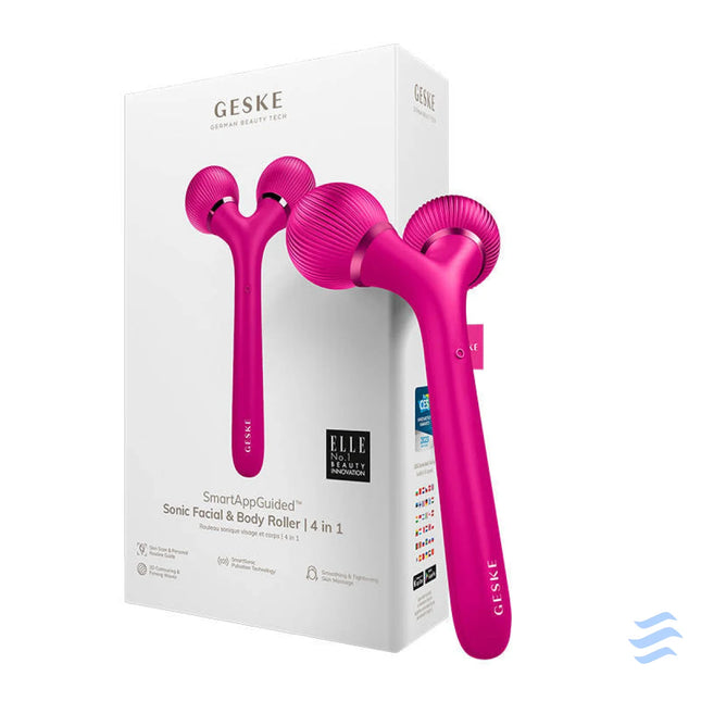 Sonic Facial & Body Roller 4in1 Geske with APP (magenta) Massagers