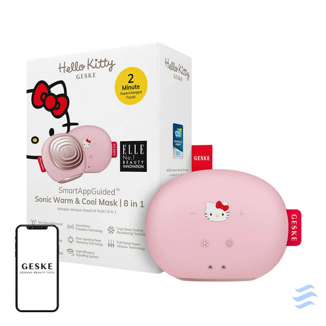 Sonic Facial Massager Warm & Cool 8in1 Geske with APP (Hello Kitty pink) Massagers