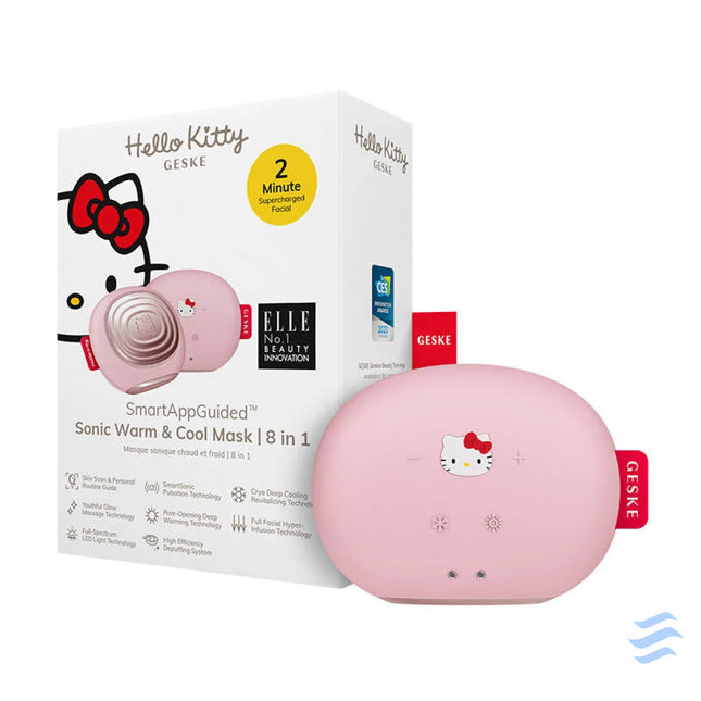Sonic Facial Massager Warm & Cool 8in1 Geske with APP (Hello Kitty pink) Massagers