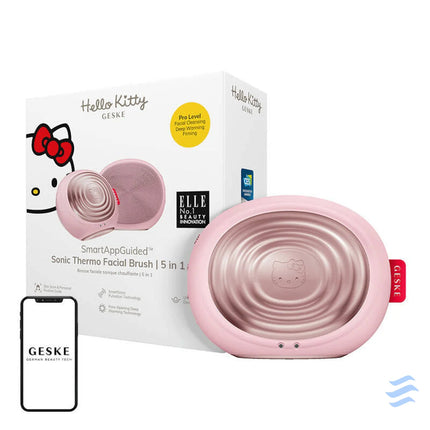 Sonic Thermo Facial Brush 5in1 Geske with APP (hello kitty pink) Massagers