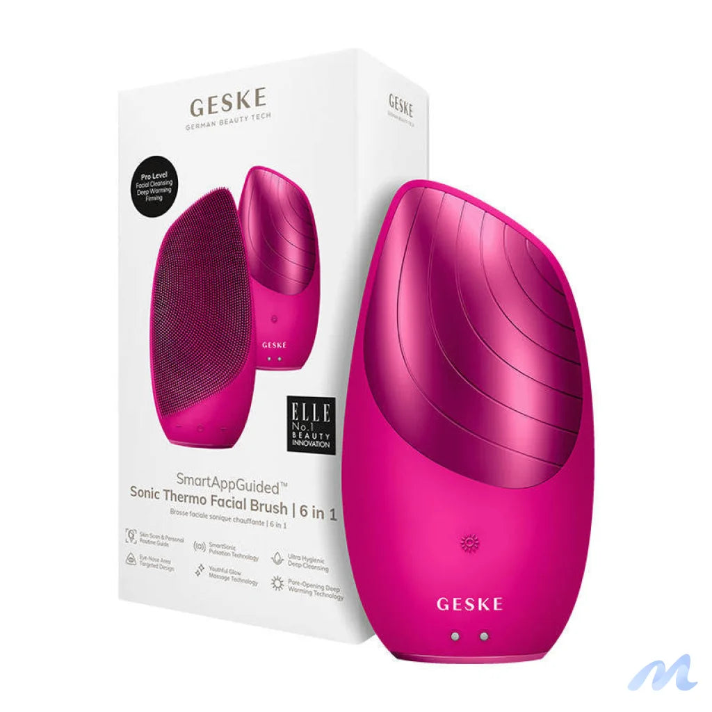 Sonic Thermo Facial Brush 6 in 1 Geske with APP (magenta)