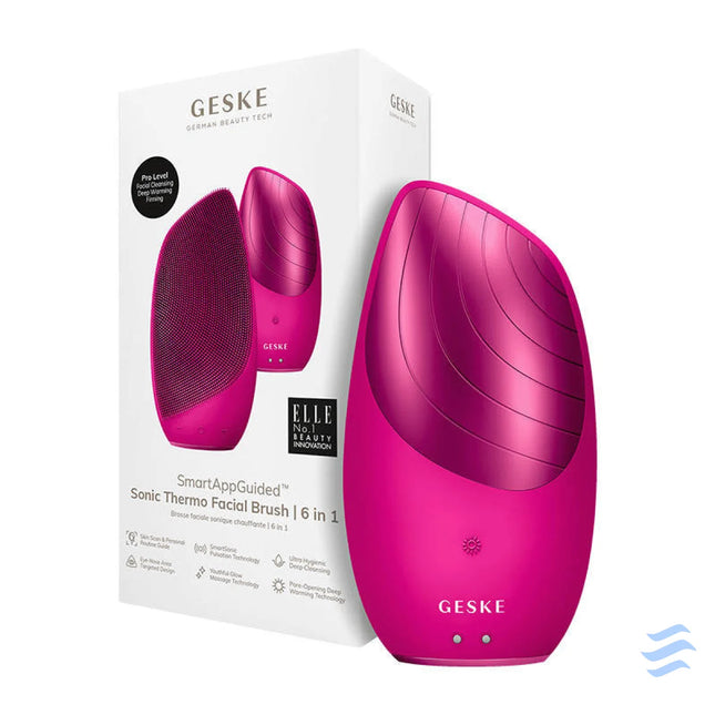 Sonic Thermo Facial Brush 6 in 1 Geske with APP (magenta) Massagers