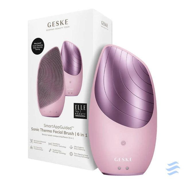 Sonic Thermo Facial Brush 6 in 1 Geske with APP (pink) Massagers