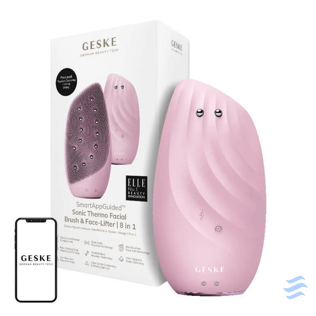 Sonic Thermo Facial Brush & Face Lifter 8in1 Geske with APP (pink) Massagers