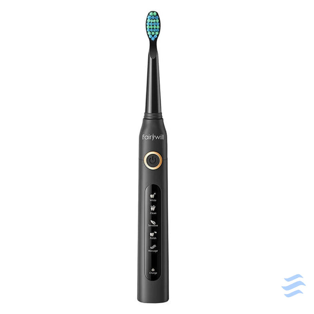 Sonic toothbrushes with head set and case FairyWill FW 507 (Black and pink) Sonic toothbrushes