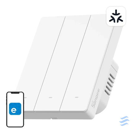 SONOFF M5 3C 80W WiFi Matter smart wall switch (3 channel for frame) Switches