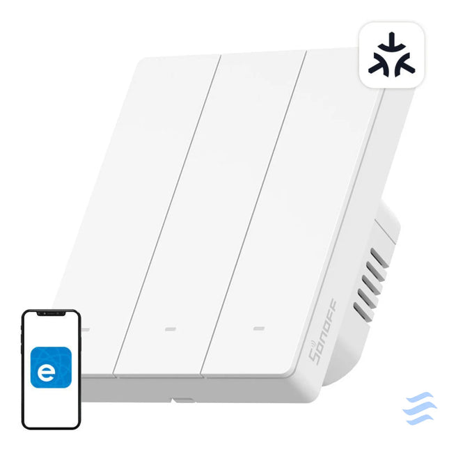 SONOFF M5 3C 80W WiFi Matter smart wall switch (3 channel for frame) Switches