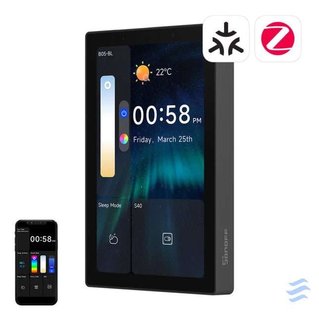 SONOFF NSPanel Pro 120 Smart Control Panel Matter WiFi/Bluetooth/ZigBee (black) Control panels