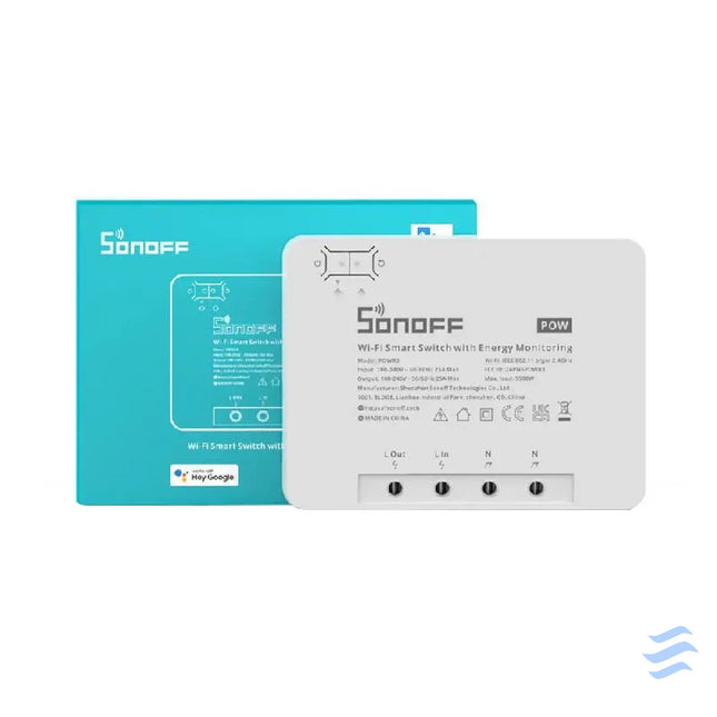 Sonoff POWR3 smart WiFi switch with current measurement function Smart controllers