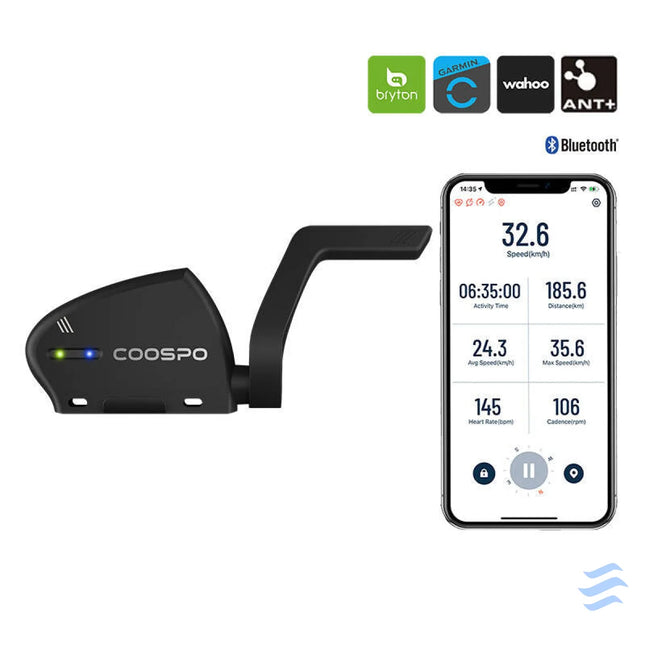 Speed and Cadence Sensor Coospo BK805 compatibile with Wahooo Garmin Bryton etc. Sensors