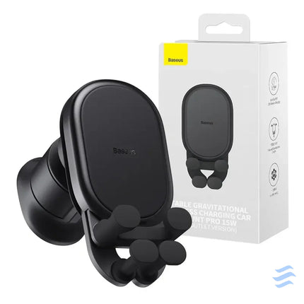 Stable Gravitational Wireless Charging Car Mount Baseus Pro 15W (black) Phone holders