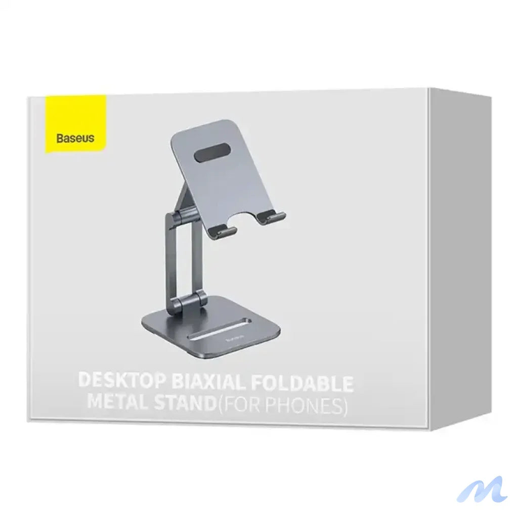 Stand holder Baseus Biaxial for phone (grey)