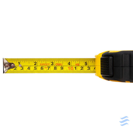 Steel Measuring Tape 10m/25mm Deli Tools EDL3799Y (yellow) Measuring tools