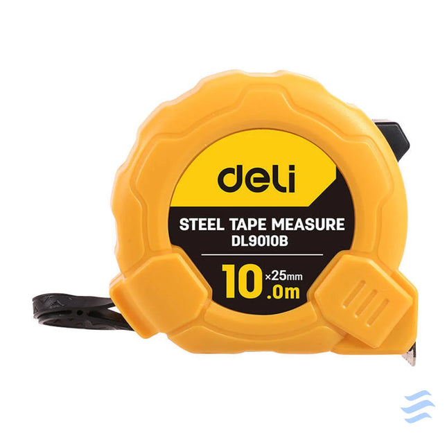 Steel Measuring Tape 10m/25mm Deli Tools EDL9010B (yellow) Measuring tools
