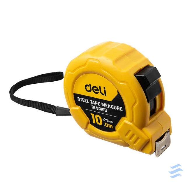 Steel Measuring Tape 10m/25mm Deli Tools EDL9010B (yellow) Measuring tools